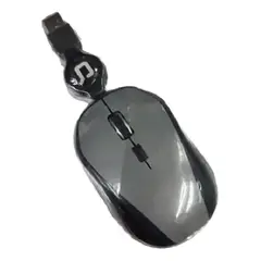 GENERICO - Mouse Compaq Óptico Usb Retráctil 1200 Dpi Ambidiestro Gris
