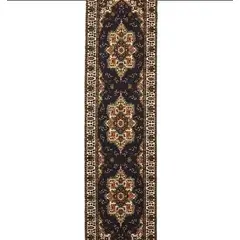 MROTTO - Alfombra Pasillo Negro 70 cm x 2,7 metros ANTIDESLIZANTE Sin Overlock