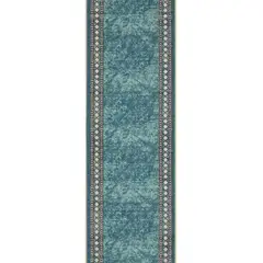 MROTTO - Alfombra Pasillo Celeste 70 cm x 140 cm ANTIDESLIZANTE Con Goma