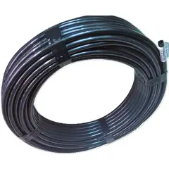 GENERICO - Cañeria de polietileno reciclada de primera color negro 1/2 x 50 metros