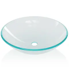 TAUMM - LAVATORIO CRISTAL SOBREPUESTO 415X415 MM