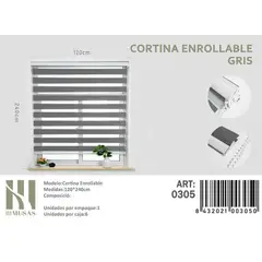 ANGELES DEL HOGAR - CORTINA ROLLER DIA Y NOCHE 120X240 CM