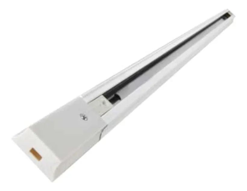 4 Foco Riel 220v Riel Monofásico 2mt Blanco