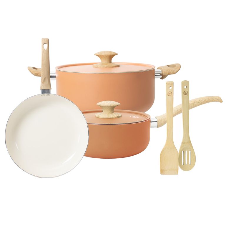 ILKO Bateria Cocina 7 Piezas Apricot Ceramic