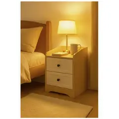 HOMER DESIGN - Velador Estilo Europeo 2 Tiras 40x40x60cm Hecho En Melamina