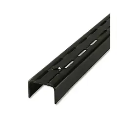 DUCASSE INDUSTRIAL - Pilar ranurado doble negro 128cm