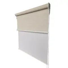 DIB - Cortina Roller Doble B.Out + Tela Lino 90X170