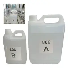 GENERICO - Resina Epóxica Fenólica Para Piso Cristal 8kg 3 : 1 Interior