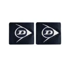 DUNLOP - Muñequera Corta Azul Marino X2 Tenis Padel