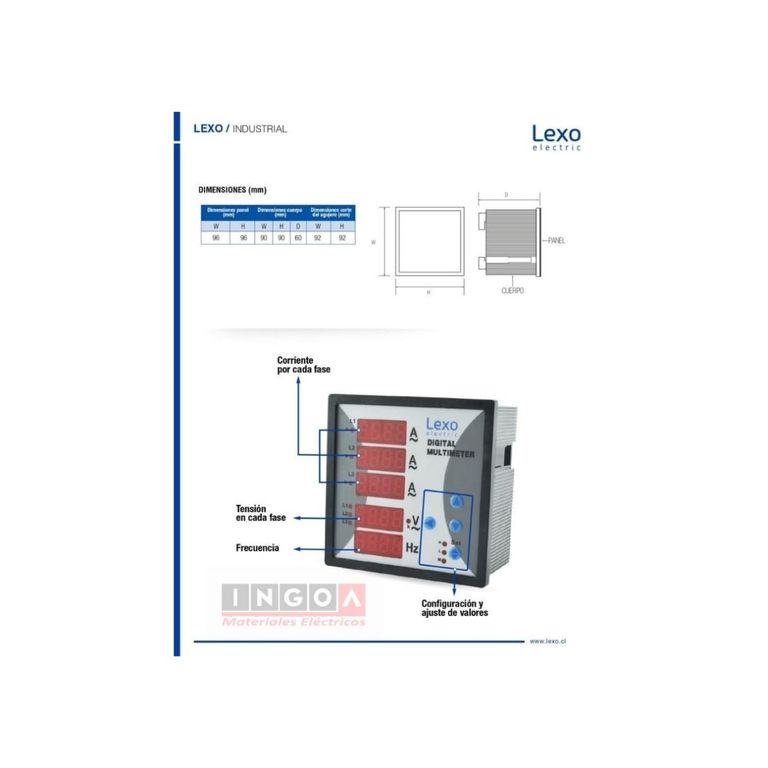 Analizador de Red Multifuncional IP40 -