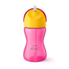 AVENT - Vaso Con Bombilla Flexible De 300 Ml7 Oz Dino Niña