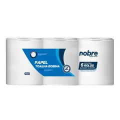 NOBRE - Pack 6 Rollos Toallas de Papel 20cm x 200 mt