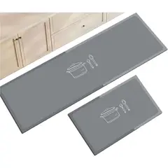 GENERICO - Set 2 Alfombra De Goma Para Cocina Piso Entrada Antideslizante