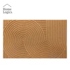 HOME LOGICS - Limpiapiés Choapino Alfombra Tapete 45x75 Cm Café