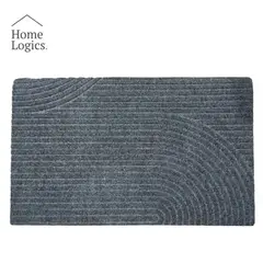 HOME LOGICS - Limpiapiés Choapino Alfombra Tapete 50x80 Cm Gris