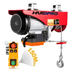 HOMEBRANDT - Tecle Eléctrico Inalámbrico 1200kg 12mtrs Cable Acero 1850w