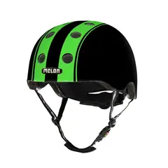 MELON - Casco Ciclismo Urbano Double Green Black XL-XXL