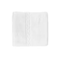 TEXTIL SUPER - TOALLA BLANCA MANO 600 GR/MT² JACQUARD LAUREL
