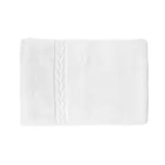 TEXTIL SUPER - TOALLA BLANCA BAÑO 600 GR/MT² JACQUARD LAUREL