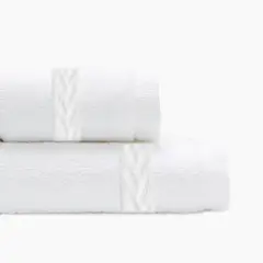 TEXTIL SUPER - JUEGO DE 2 TOALLAS JACQUARD