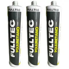 FULLTEC - Pack 3 Sello Poliuretano BLANCO Pu Tubo 300ml