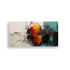 GENERICO - Cuadro Abstracto De Composición Creativa En 120x60 Cm