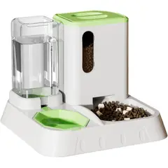 ANIMAL - Comedero Y Bebedero Automático Para Gatos Y Perros Verde