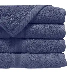 LOURDES - TOALLÓN DE BAÑO 90×150 CM AZUL PIEDRA