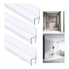 ATURE - Pack 3 De Juntas De Puertas De Vidrio Para Baños 3m/6-8cm