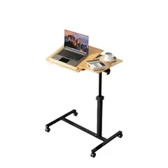 ANYHOGAR - Muebles Mesas Plegables Escritorio Madera Oficina Con Rueda