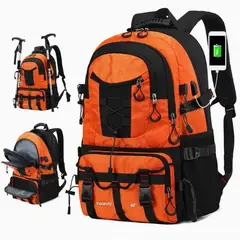VATYERTY - Mochila de viaje multifuncional de gran capacidad Naranja