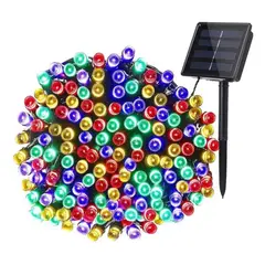 GENERICO - Luces Solar Navidad Guirnalda 10 Metros 100 Led Multicolor