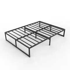 ANYHOGAR - Base De Cama 2 Plazas150x190x35cm Color Negro...