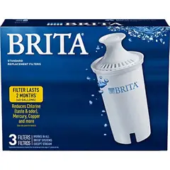 BRITA - Filtro De Agua De Repuesto Para Jarras 3 Count