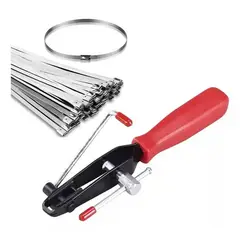 GENERICO - Abrazadera Homocinetica Inoxidable 50 Piezas + Alicate