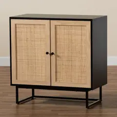 PANDALINO - Mueble Buffet Morril Negro - Diseño Multifuncional