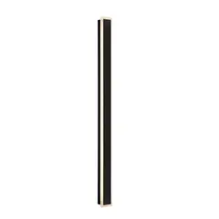 WANT - Aplique Led Lineal 1metro 38w 3500k Luz Cálida Ip54 Negro