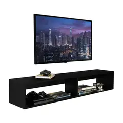 TUHOME - Panel TV 60 R-150 Flotante Wengue 265X150X32 Cm