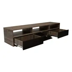 TUHOME - Rack TV 90 Bellagio Siena Y Wengue 50X210X50 Cm