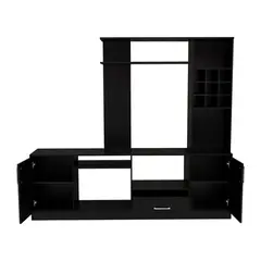 TUHOME - Estante Bar TV 60 9 Botelleros Kava Wengue 1807X200X376 Cm