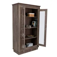 TUHOME - Vitrina Alcamo 2 Puertas 180x103x485 Cm Siena