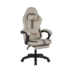 KRONE GAMING - Silla Gamer Oficina Krone Reclinable Fabric Blanca