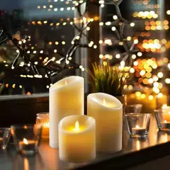 MOVI - Set de 3 Velas LED Decorativas con Control Remoto