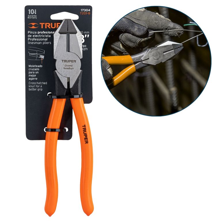 Alicate Electricista Profesional 9 Pulgadas