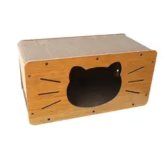 GENERICO - Rascador De Cartón Para Gatos Juguete Casa