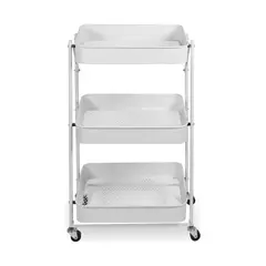 GENERICO - Carrito Plegable Metálico De Cocina 3 Estantes