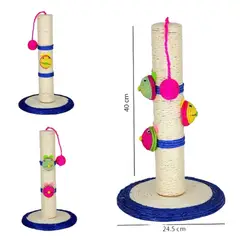 GENERICO - Rascador De Gato Torre Juguete 40x24cm