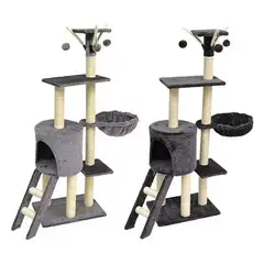 GENERICO - Rascador De Gato Torre Arbol XXL GRIS