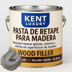 KENT - GALON PASTA RETAPE DE MADERAS 6400 GRAMOS - TONO GRIS