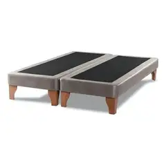 GENERICO - Bases De Camas 2 Plazas Dividida Gris